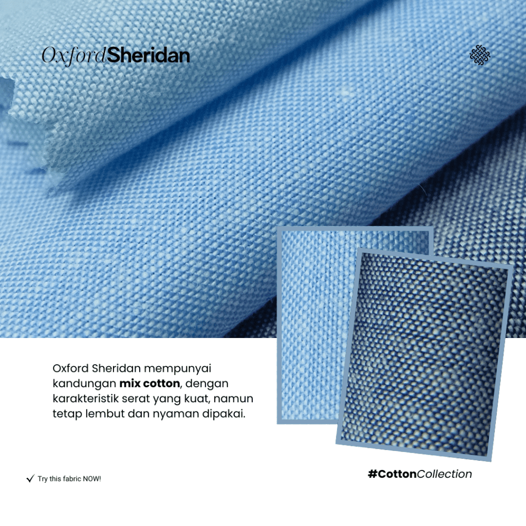 kain katun adem oxford - sja textile toko kain