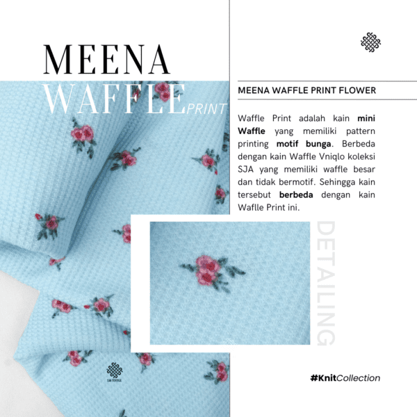 Meena Waffle Print - Gambar 2