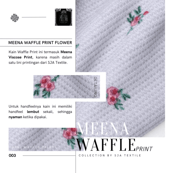 Meena Waffle Print - Gambar 6