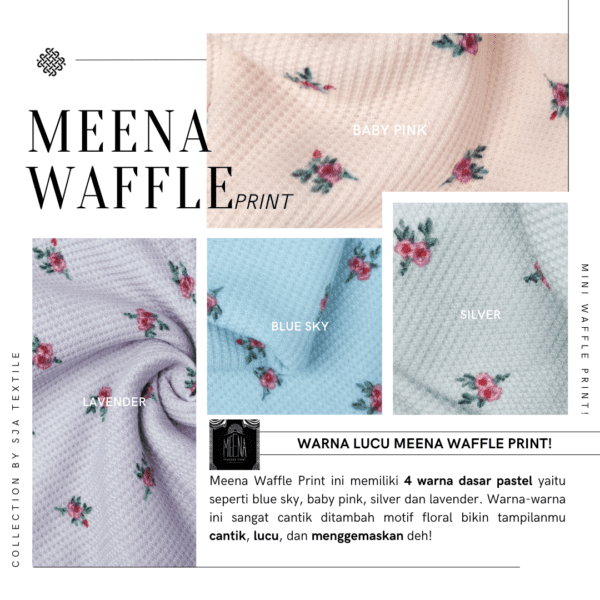 Meena Waffle Print - Gambar 5