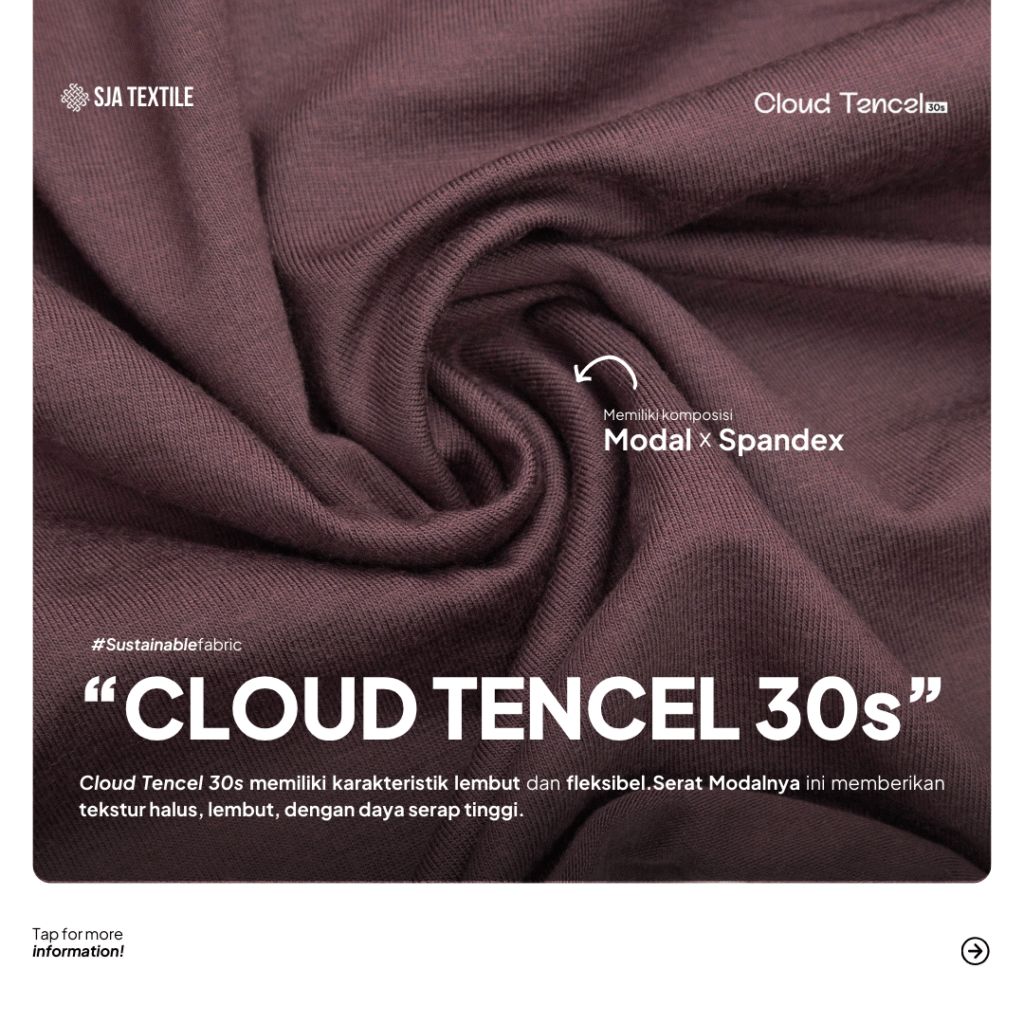 SJA Textile Toko Kain Terbaik di Bandung - Whatsapp Catalog - Cloud Tencel 30s