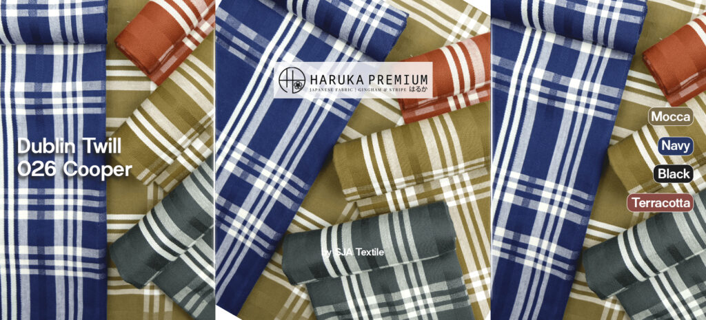 SJA Textile - Toko Kain Terbaik di Bandung - haruka dublin twill motif kotak