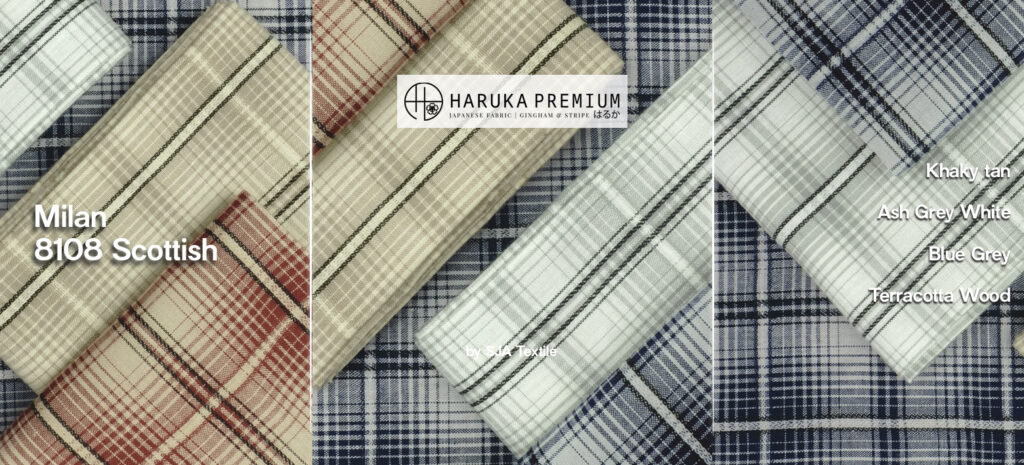 Kain Haruka Motif Kotak Milan Scottish, Bahan Elegan dengan Sentuhan Klasik yang Modern
