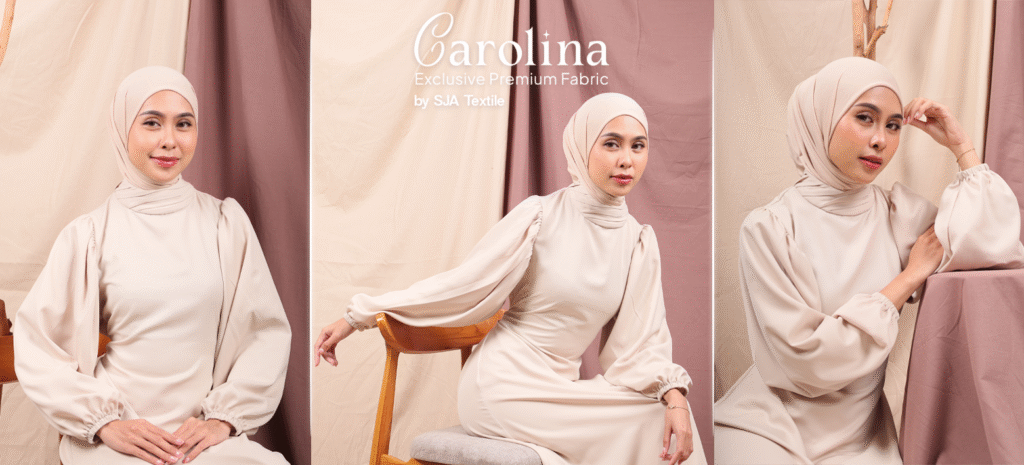 Tampil Modestly Chic dengan Dress Carolina, Minimalis Tapi Tetap Stylish - Sja Textile - Toko Kain Bandung