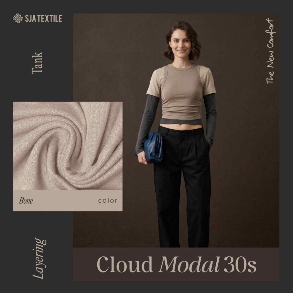 Thumbnail Campaign Loungewear Cloud Modal 30s - SJA Textile - Toko Kain Terbaik di Bandung - Kain Tencel