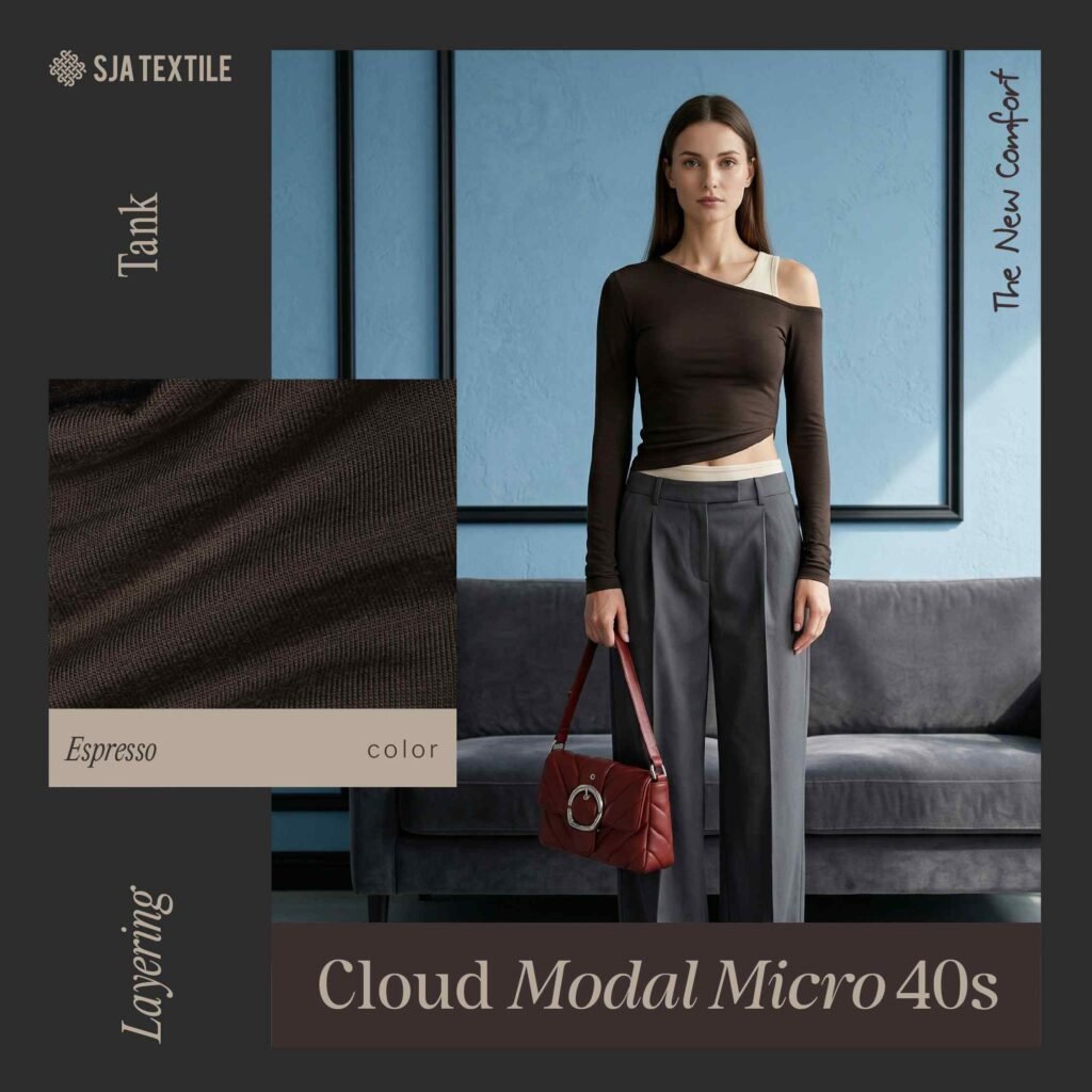 Thumbnail Campaign Loungewear Cloud Modal Micro 40s - SJA Textile - Toko Kain Terbaik di Bandung - Kain Tencel
