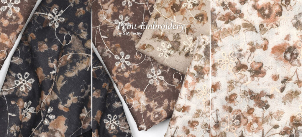 cotton embroidery daisy
