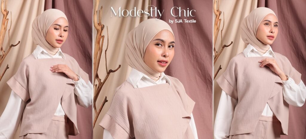 ootd modestly chic ala gen Z - sja textile toko kain bandung