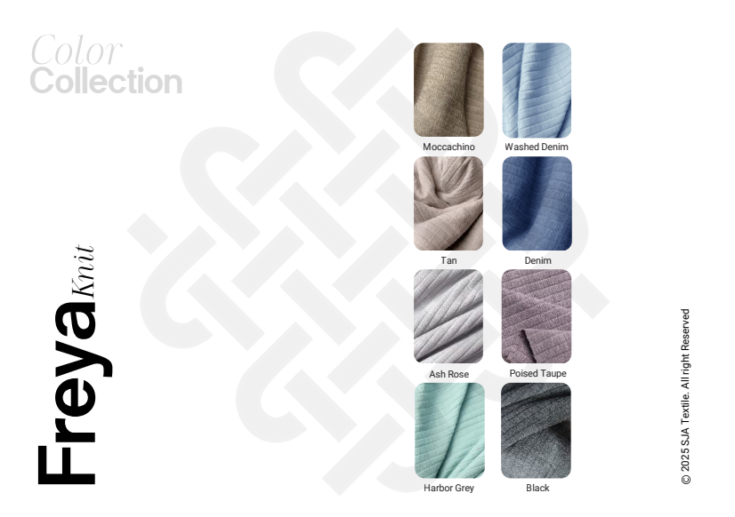 pilihan warna kain freya knit - sja textile toko kain bandung