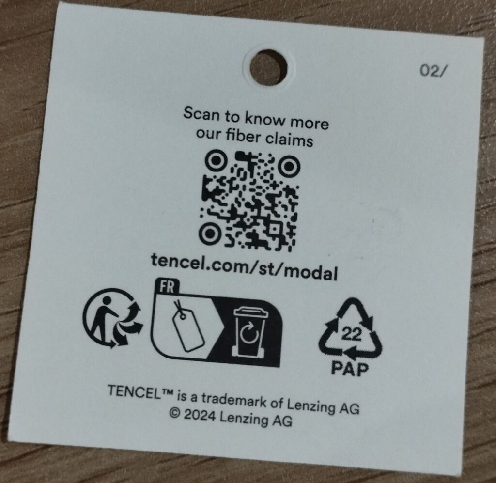 swing tag tencel lenzing indonesia - sja textile - toko kain bandung