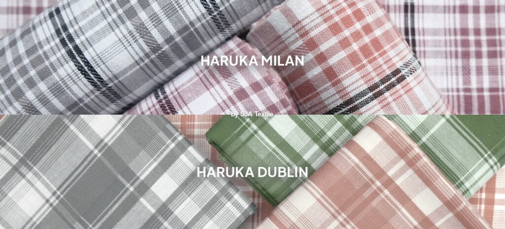 SJA Textile - Toko Kain Terbaik di Bandung - perbandingan haruka milan dan dublin