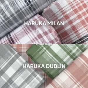 SJA Textile - Toko Kain Terbaik di Bandung - perbandingan haruka milan dan dublin
