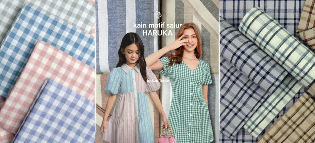 cari kain motif salur yang gak pasaran_ haruka fabric solusinya!