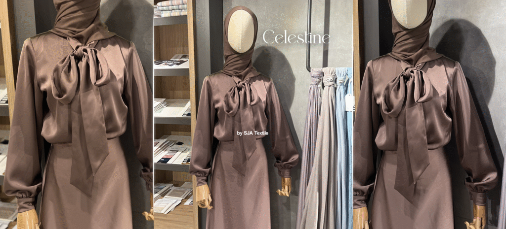 inspirasi outfit dari kain celestine