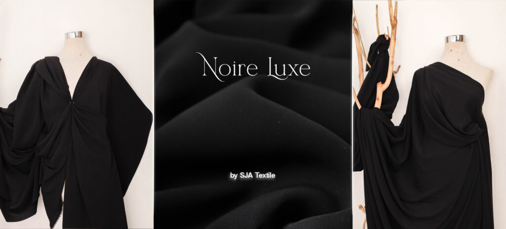 Noire Lux Kain Abaya Hitam Pekat yang Bikin Busana Tampil Mewah Tanpa Ribet