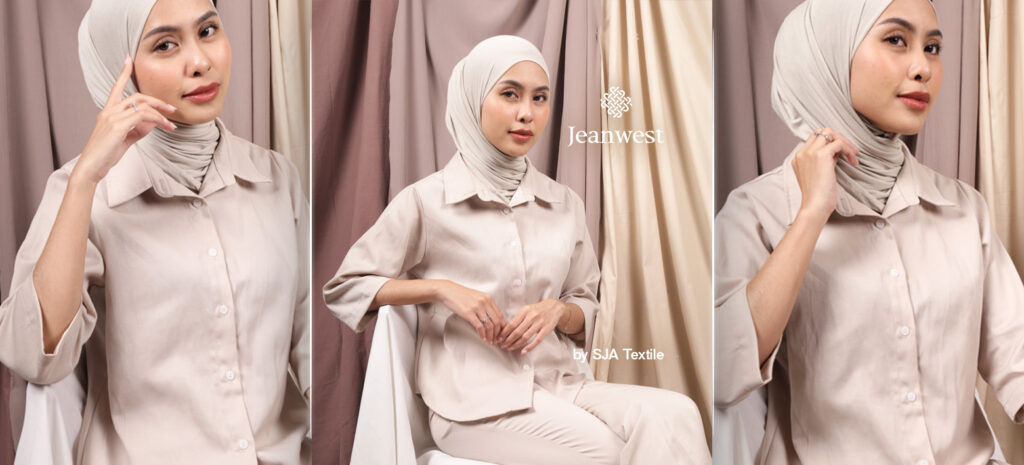 Jeanwest Pilihan Kain Ideal untuk Brand Fashion Modest Wear yang Modern, Produksi Lebih Cepat dan Berkualitas