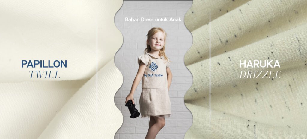 bahan dress untuk anak (papillon twill dan haruka)