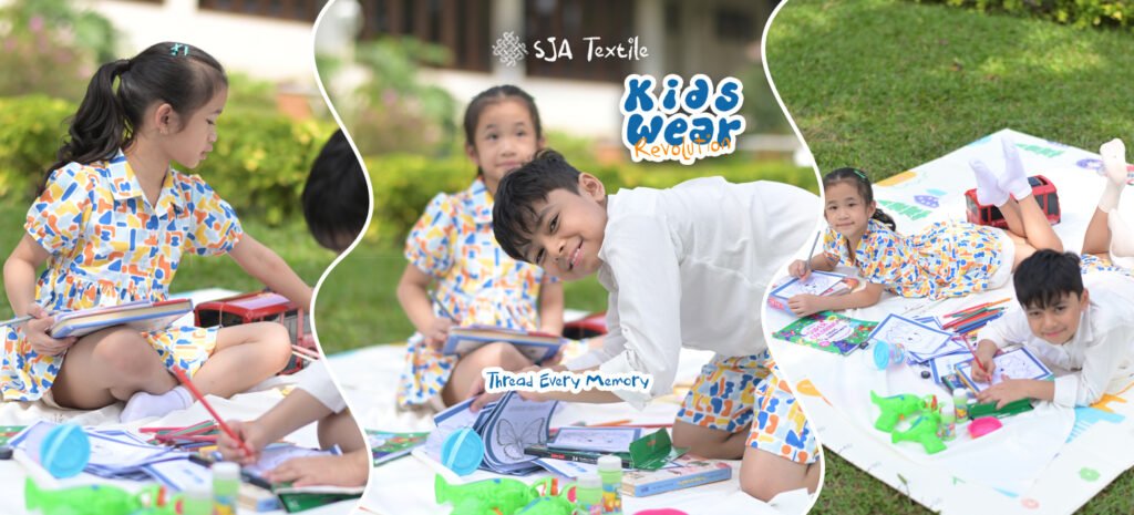 inspirasi model baju anak dari kain printing pakai couple printing - sja textile - toko kain terbaik