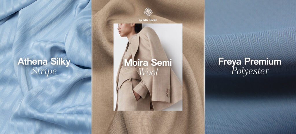 bahan polyester yang ada di sja textile toko kain terbaik