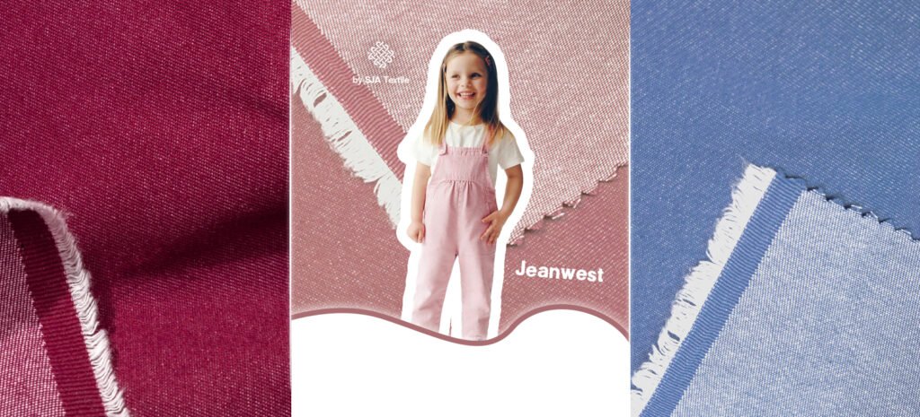 jeanwest kain denim yang ringan untuk anak - sja textile toko kain terbaik