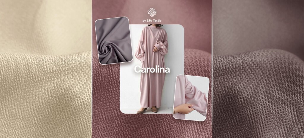 kain carolina bahan polyester premium - sja textile toko kain terbaik