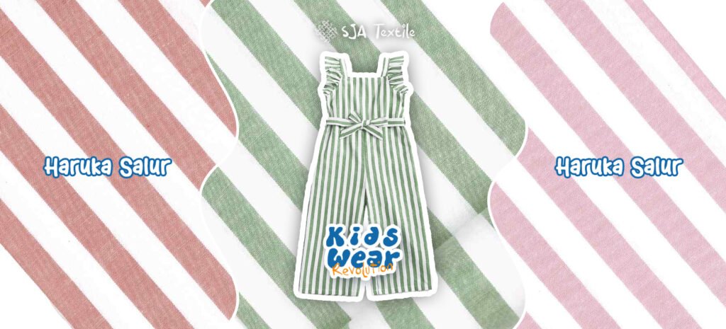 kain motif salur haruka kids wear - sja textile toko kain terbaik