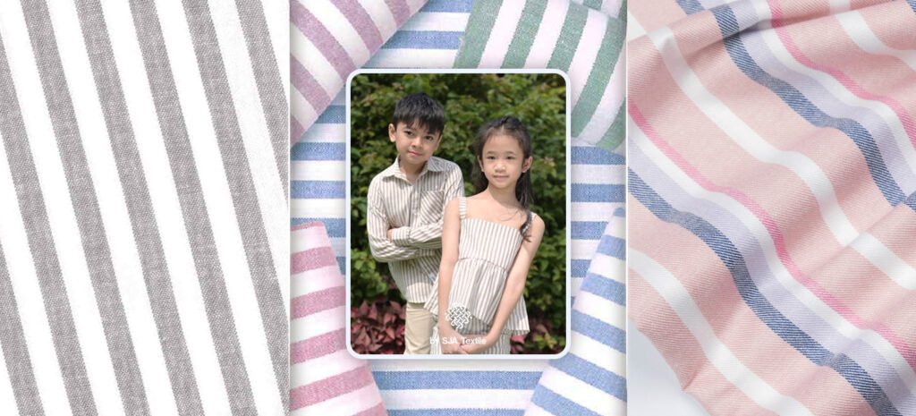rekomendasi bahan katun untuk baju anak formal (haruka handloom, salur) - sja textile- toko kain terbaik di bandung