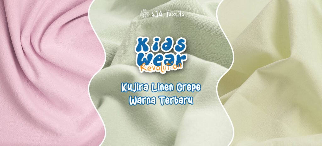 warna baru kain kujira linen crepe - sja textile toko kain terbaik