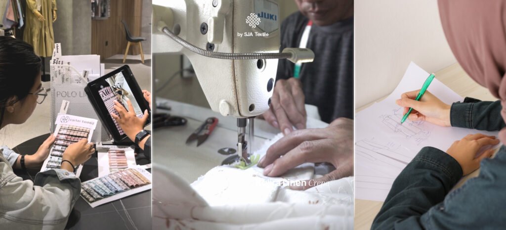 gak cuma belanja kain, di sja textile juga bisa produksi baju