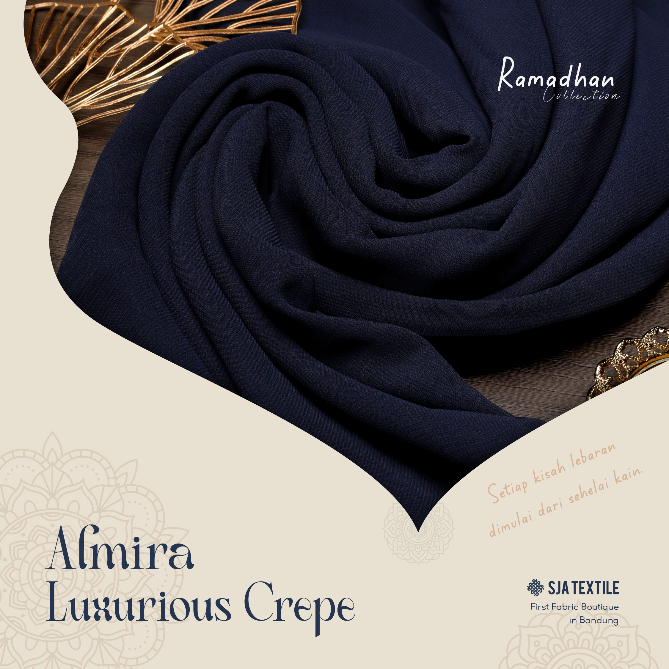 SJA Textile Toko Kain Terbaik di Bandung - Thumbnail Product Ramadhan Kisah Kain Lebaran Almira Luxurious Crepe-14