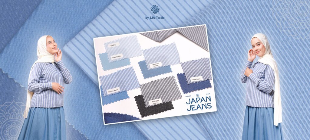 keunggulan kain denim haruka japan jeans - sja textile toko kain terbaik di bandung