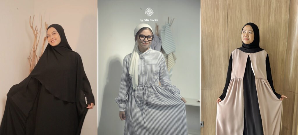 model gamis lebaran 2026 - sja textile toko kain bandung