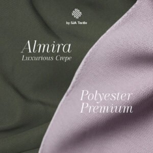 perbandingan kain almira dengan kain polyester premium - sja textile toko kain bandung terbaik