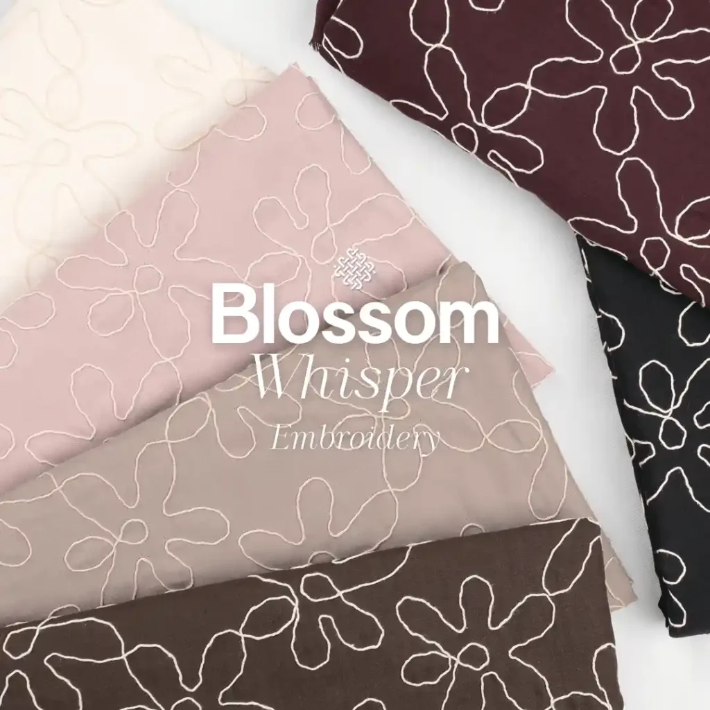 SJA Textile Toko Kain Terbaik di Bandung - Blossom Whisper Embroidery