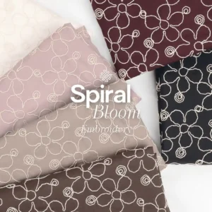SJA Textile Toko Kain Terbaik di Bandung - Spiral Bloom Embroidery