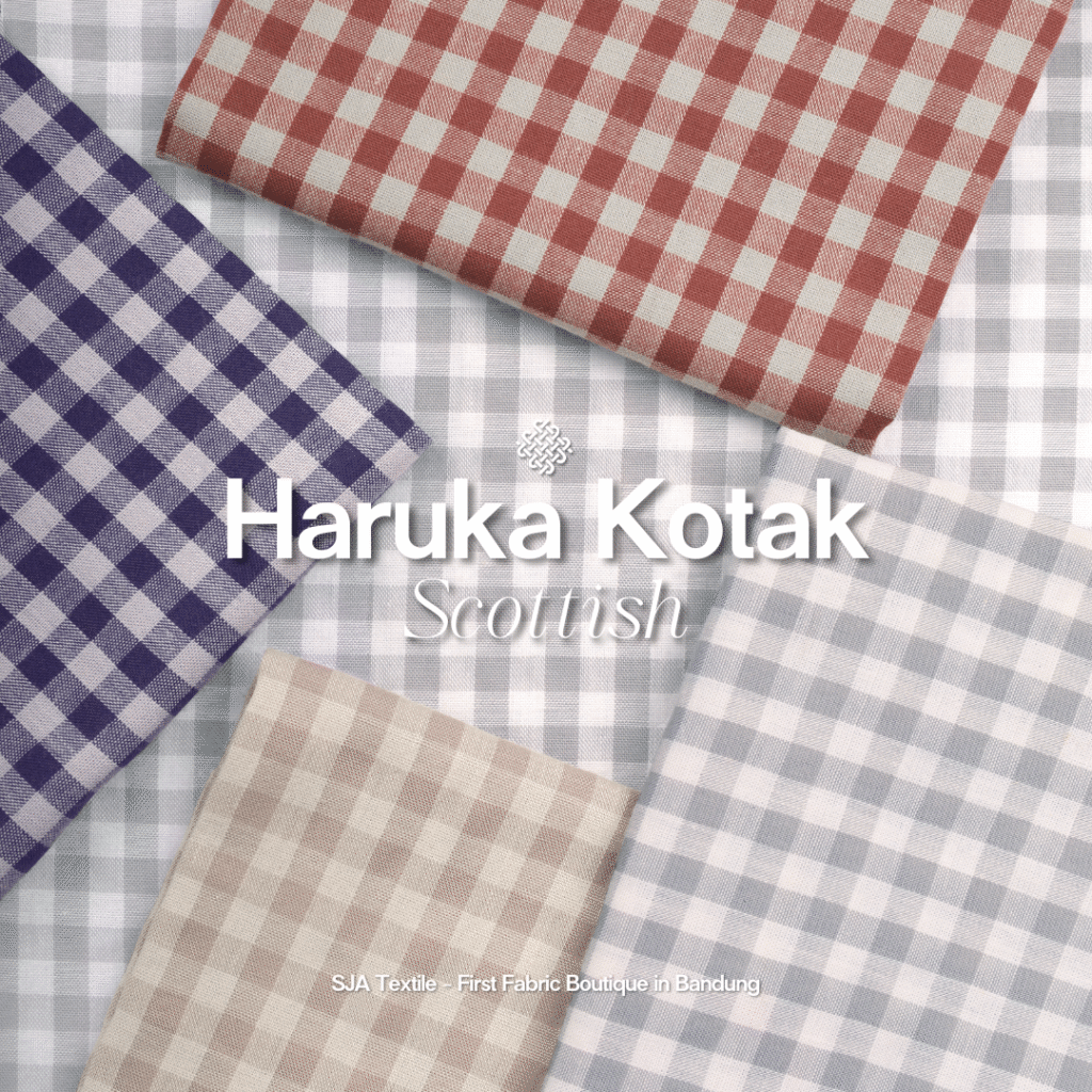 SJA Textile Toko Kain Terbaik di Bandung - Thumbnail General Haruka Kotak Scottish