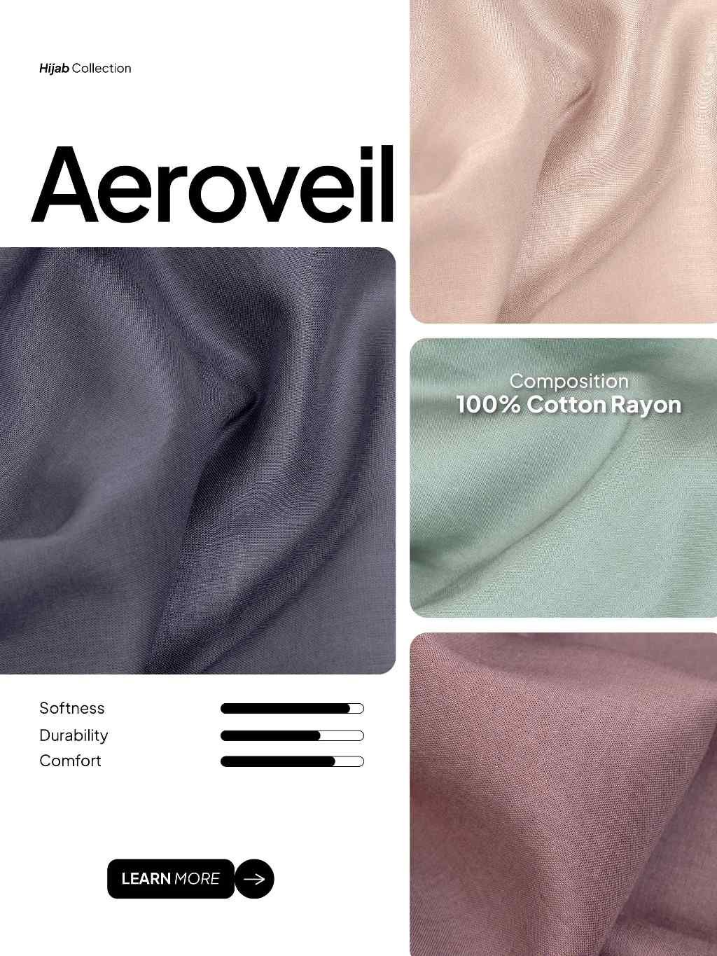 pilihan warna kain aeroveil sja textile toko kain bandung