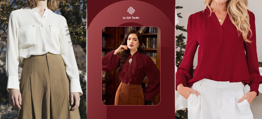 rekomendasi bahan blouse untuk baju natal