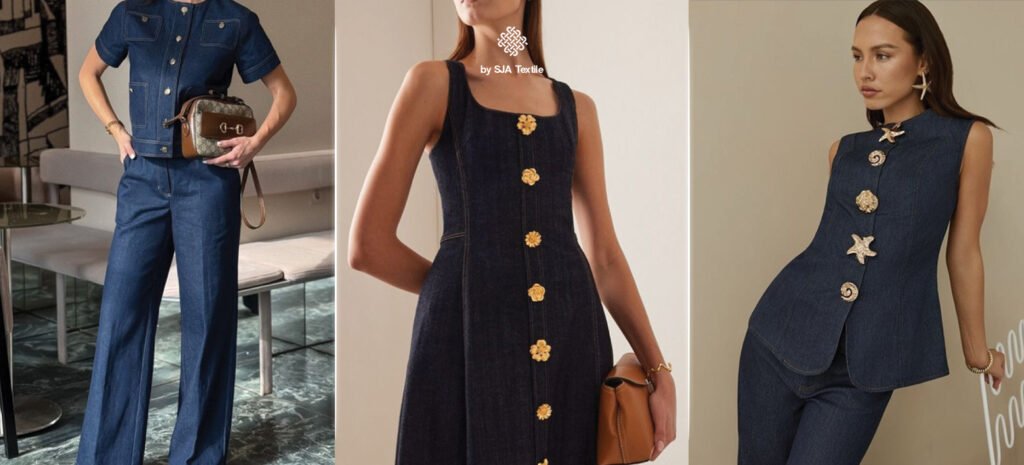 trend baju natal dari kain denim jeanwest-sja textile toko kain bandung