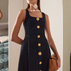 trend baju natal dari kain denim jeanwest-sja textile toko kain bandung