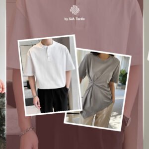 trend baju natal pakai bahan kaos cotton compact dan tencel - SJA TEXTILE toko kain bandung