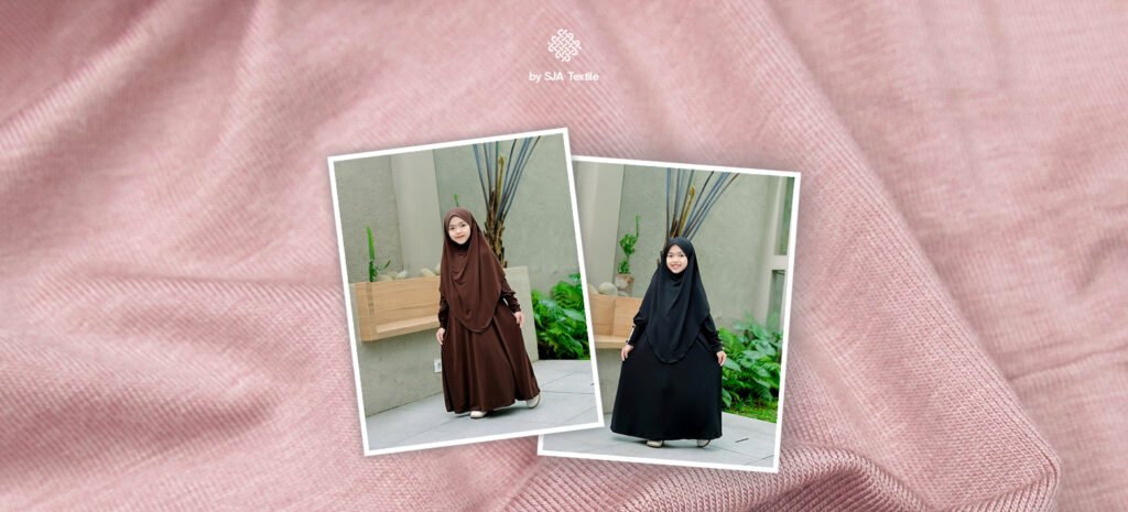 rekomendasi gamis lebaran anak yang adem_ pakai cloud modal dan cloud modal micro - sja textile toko kain bandung