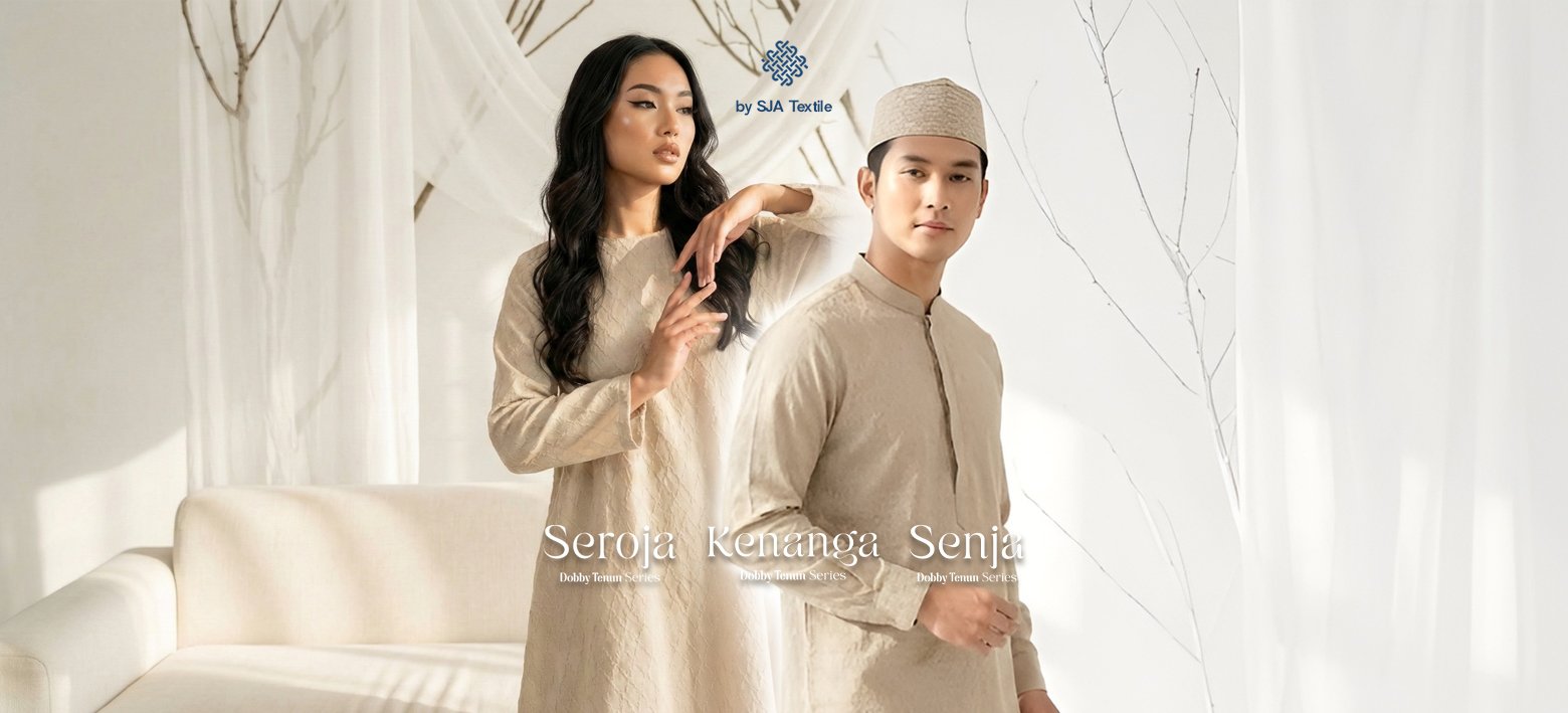 Inspirasi Outfit Cotton Dobby - Bahan Baju Sarimbit Keluarga di SJA Textile Toko Kain Bandung