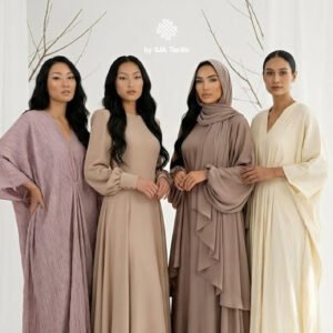 Kain yang tepat untuk abaya_ dress dan gamis lebaran