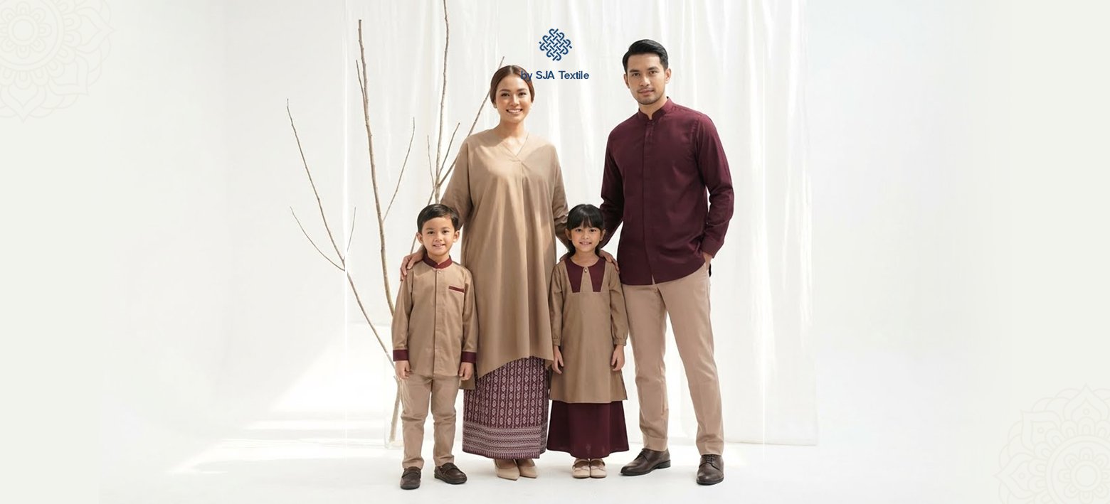 Kain untuk Sarimbit Keluarga SJA Textile Toko Kain Bandung