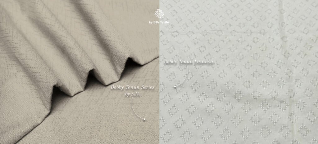 Perbedaan Dobby Tenun SJA Textile VS Dobby Pasaran Toko Kain Bandung