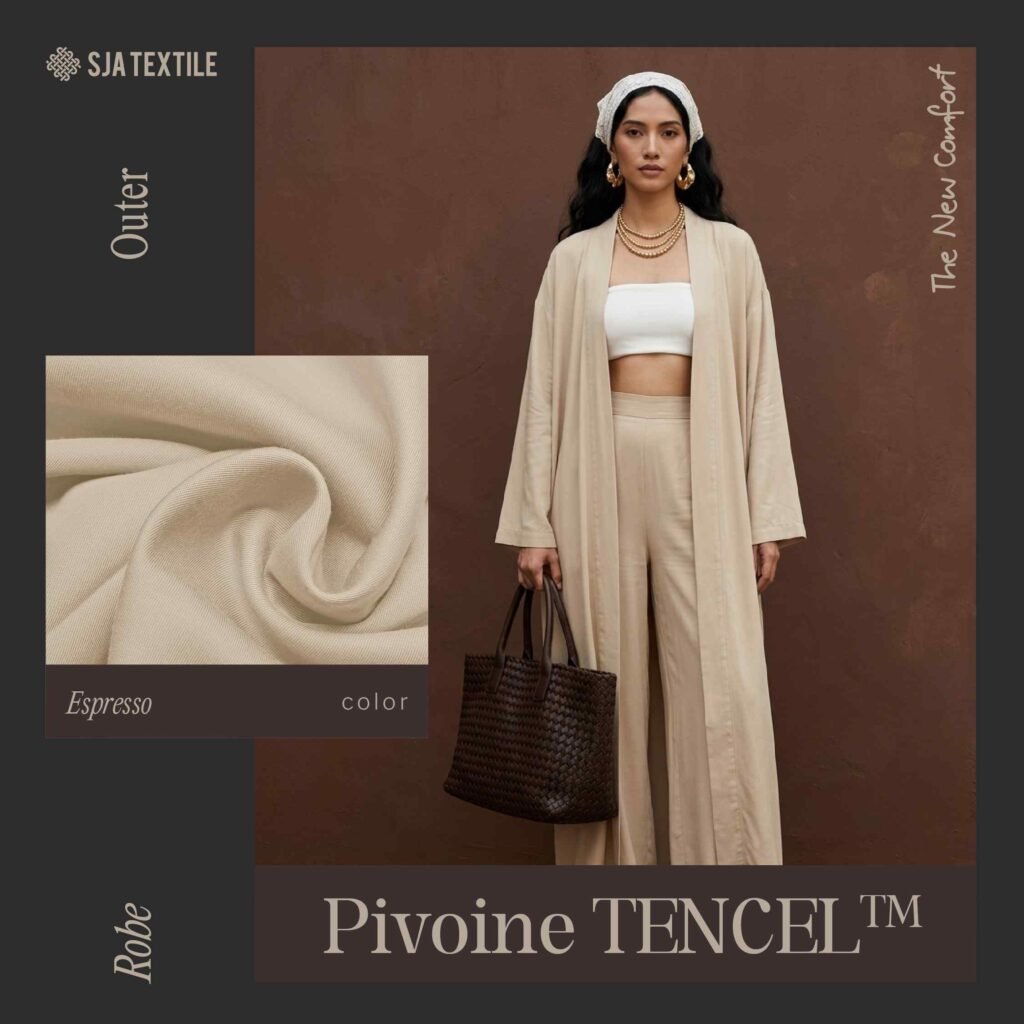 Thumbnail Campaign Loungewear Pivoine TENCELTM - SJA Textile - Toko Kain Terbaik di Bandung - Kain Tencel