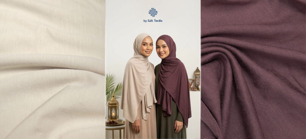 Bahan pashmina terbaru_ adem dilengkapi UV protection - SJA Textile Toko Kain Bandung