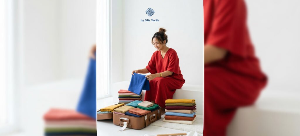 Tips packing baju buat mudik lebaran - sja textile toko kain bandung