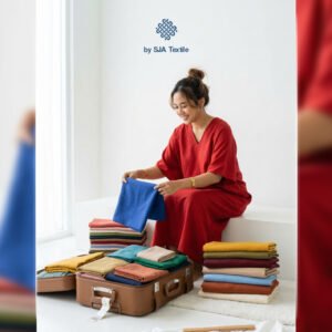 Tips packing baju buat mudik lebaran - sja textile toko kain bandung